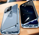 Metal Case with Privacy Screen - Blue