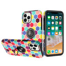 iPhone 14 Pro Max 6.1 Oil Painted Design Ring Stand Case