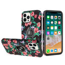 iPhone 14 Pro Max 6.1 Oil Painted Design Ring Stand Case