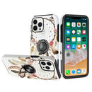 iPhone 14 Pro Max 6.1 Oil Painted Design Ring Stand Case