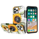 iPhone 14 Pro Max 6.1 Oil Painted Design Ring Stand Case