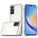 Samsung A15 5G Colored Shockproof Transparent Hard PC TPU Hybrid Case Cover - Clear/Clear