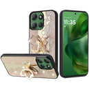 Motorola Moto G Power 5G 2025 SPLENDID Diamond Glitter Ornaments Engraving Case Cover - Enchanted Butterfly Gold