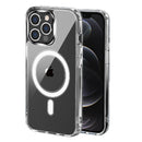 iPhone 13 Pro Max Thick Transparent [Magnetic Circle] Shockproof Hybrid - Clear