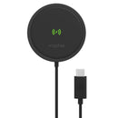 mophie - Snap+ 15W Fast Charge Wireless Charger with MagSafe Compatibility - Black