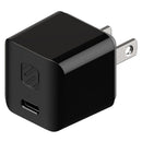 Scosche HPDC20 PowerVolt 20W Mini Cube USB-C Fast Charger  Wall Adapter for Phone  4X Faster Power Charge  Portable Outlet Plug  Black