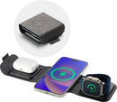 mophie - 3-in-1 Travel Charger with MagSafe for Apple iPhone, AirPods Pro/AirPods, and Apple Watch - Black