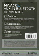 Kitsound Myjack2 Aux-in 3.5 mm to Bluetooth Audio Adapter/Wireless Converter and Hands-Free Car Kit