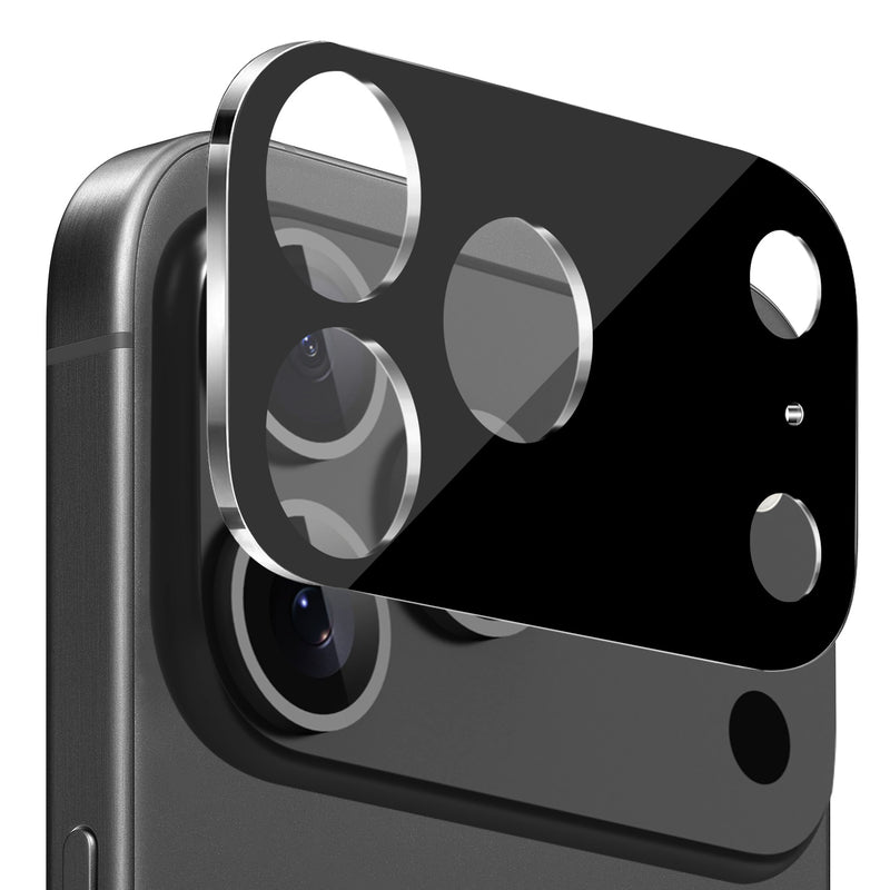iPhone 17 Pro Camera Lens Colored Edge Tempered(2.5D) - Black