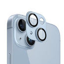 For iPhone 14 Camera Metal Tempered Glass - Blue