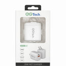 CH FLIP PD20W 20W FAST CHARGER - A+C - QC3.0 - USB-A AND TYPE-C OUTPUT - WHITE (B10 EGTECH2)