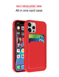 iPhone 14 Plus Silicone Card Holder Case