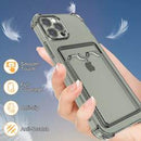 iPhone 14 Plus Transparent Card Holder Case