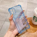 iPhone 14 Plus Transparent Card Holder Case