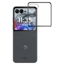 For Motorola Razr 2025 2024 Premium Screen Tempered Designed to allow full functionality with cover on - Black Edged