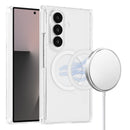 For Samsung Galaxy Z TriFold Magnetic PURE CRYSTAL Transparent Thick ShockProof Case Cover - Clear