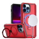 iPhone 13 6.1/14 6.1 Aligned [Magnetic Circle] Kickstand Tough Strong ShockProof Hybrid - Red