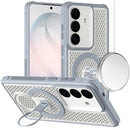 For Samsung s26 Plus Magnetic Honeycomb Kickstand Hybrid Case - Gray