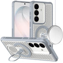 For Samsung s26 Magnetic Honeycomb Kickstand Hybrid Case - Gray