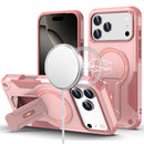 iPhone 17 Pro Max Sturdy Bracket Kickstand Magnetic Hybrid - Pink