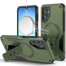 For Samsung A17 5G Sturdy Bracket Kickstand Magnetic Hybrid - Midnight Green