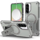 For Samsung Galaxy A57 Sturdy Bracket Kickstand Magnetic Hybrid - Grey