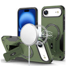 iPhone 17 Air Sturdy Bracket Kickstand Magnetic Hybrid - Midnight Green