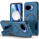 For Google Pixel 10a Sturdy Bracket Kickstand Magnetic Hybrid - Blue