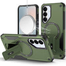Samsung s26 Plus Sturdy Bracket Kickstand Magnetic Hybrid - Midnight Green