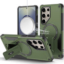 Samsung s26 Ultra Sturdy Bracket Kickstand Magnetic Hybrid - Midnight Green