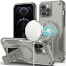 For iPhone 12/12 PRO Sturdy Bracket Kickstand Magnetic Hybrid - Grey