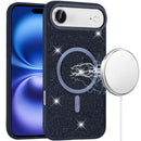 iPhone 17 Air Diamond [Magnetic Circle] with CD Pattern Hybrid - Blue