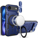 iPhone 17 Air Magnetic Ring Stand Classic Design FULL Camera Protection Hybrid Case - Blue