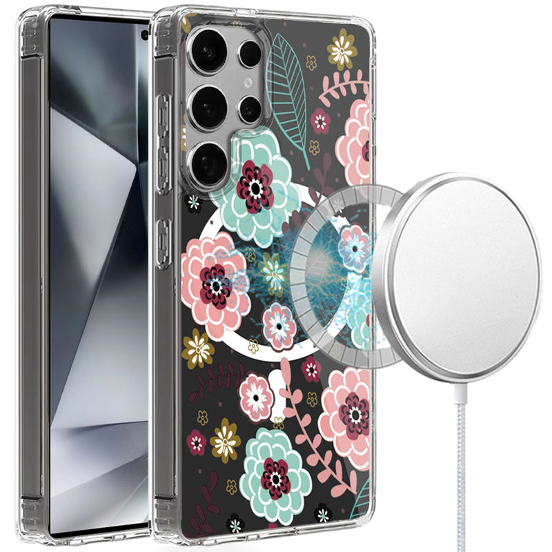 Samsung s25 Ultra 5G Thick Hybrid Design Cover Case - Colorful Flowers