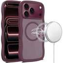 For Apple iPhone 18 Pro Max Grip Hand Magnetic Ring HQ Hybrid - Dark Cherry