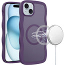 iPhone 15 Grip Hand Magnetic Ring HQ Hybrid - Dark Purple
