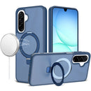 For Samsung A17 5G Magnetic Matching Ring Stand Full Rotation Matte Hybrid - Blue