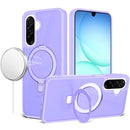 Samsung A17 5G Magnetic Matching Ring Stand Full Rotation Matte Hybrid - Light Purple