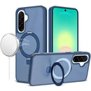 For Samsung Galaxy A27 Magnetic Matching Ring Stand Full Rotation Matte Hybrid - Blue