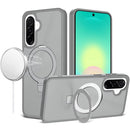 For Samsung Galaxy A27 Magnetic Matching Ring Stand Full Rotation Matte Hybrid - Grey