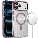 For Apple iPhone 18 Pro Max Transparent Matching Color Magnetic Ring Hybrid - Dark Cherry