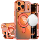 iPhone 17 Pro Max CHROME HQ Rotational Magnetic Ring Hybrid - Cosmic Orange
