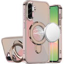 For Samsung Galaxy A57 CHROME HQ Rotational Magnetic Ring Hybrid - Desert Titanium