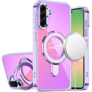 For Samsung Galaxy A57 CHROME HQ Rotational Magnetic Ring Hybrid - Light Purple