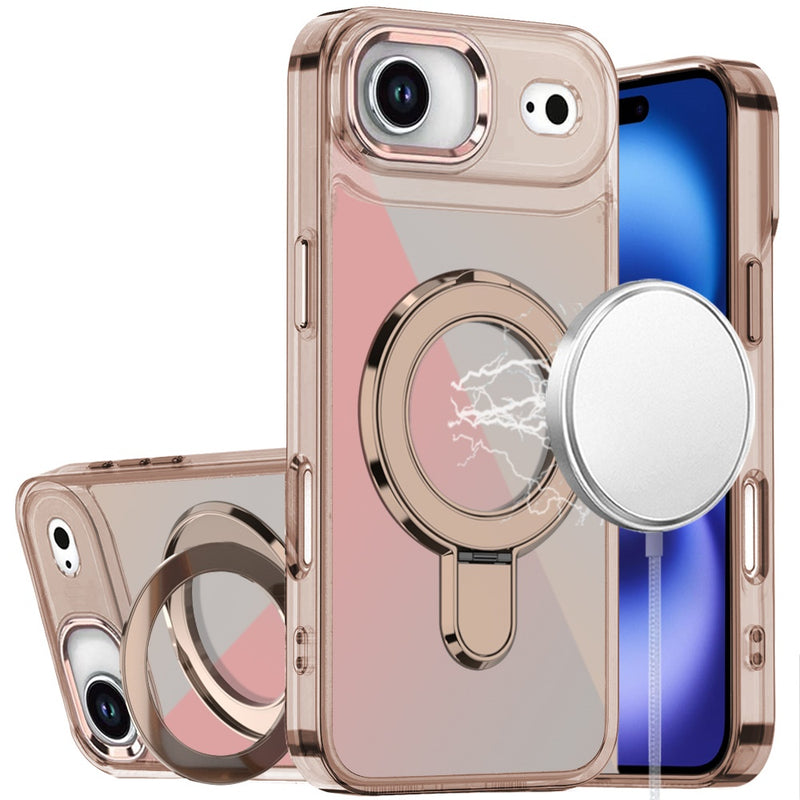 iPhone 17 Air CHROME HQ Rotational Magnetic Ring Hybrid - Desert Titanium