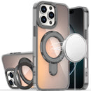 For iPhone 16 Pro Max 6.9 CHROME HQ Rotational Magnetic Ring Hybrid - Black