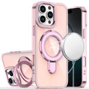 For iPhone 16 Pro Max 6.9 CHROME HQ Rotational Magnetic Ring Hybrid - Light Pink