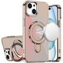 For iPhone 15 Plus/iPhone 14 Plus CHROME HQ Rotational Magnetic Ring Hybrid - Desert Titanium
