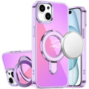 For iPhone 15 Plus/iPhone 14 Plus CHROME HQ Rotational Magnetic Ring Hybrid - Light Purple