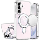 For Samsung Galaxy s26 FE CHROME HQ Rotational Magnetic Ring Hybrid - Clear
